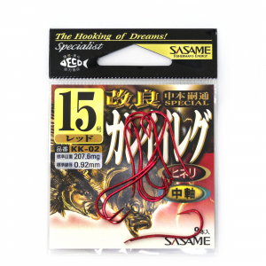 Крючки на камбалу Sasame KK-02 #15 Red