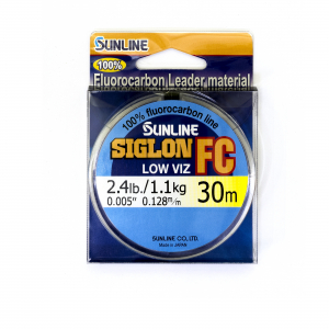 Леска флюорокарбоновая Sunline Siglon FC 30м HG #0.5/0.128мм