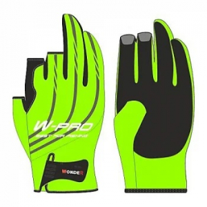 Перчатки без трех пальцев Wonder W-PRO Light green M