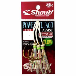 Крючки Assist Shout Jaco Hook 10-PJ 3/0 Glow
