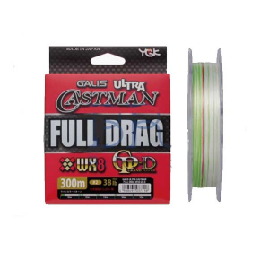 Шнур плетеный YGK Ultra Castman Full Drag WX8 GP-D #2 (300м)