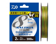 Плетеный шнур Daiwa UVF Saltiga Dura Sensor 8 Braid+Si2 300м #2.0