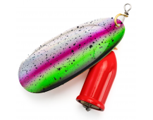 Блесна Big Salmon Limited Edition 60гр цв.красный / зеленый, фиолетовый, серебро (ручной работы)